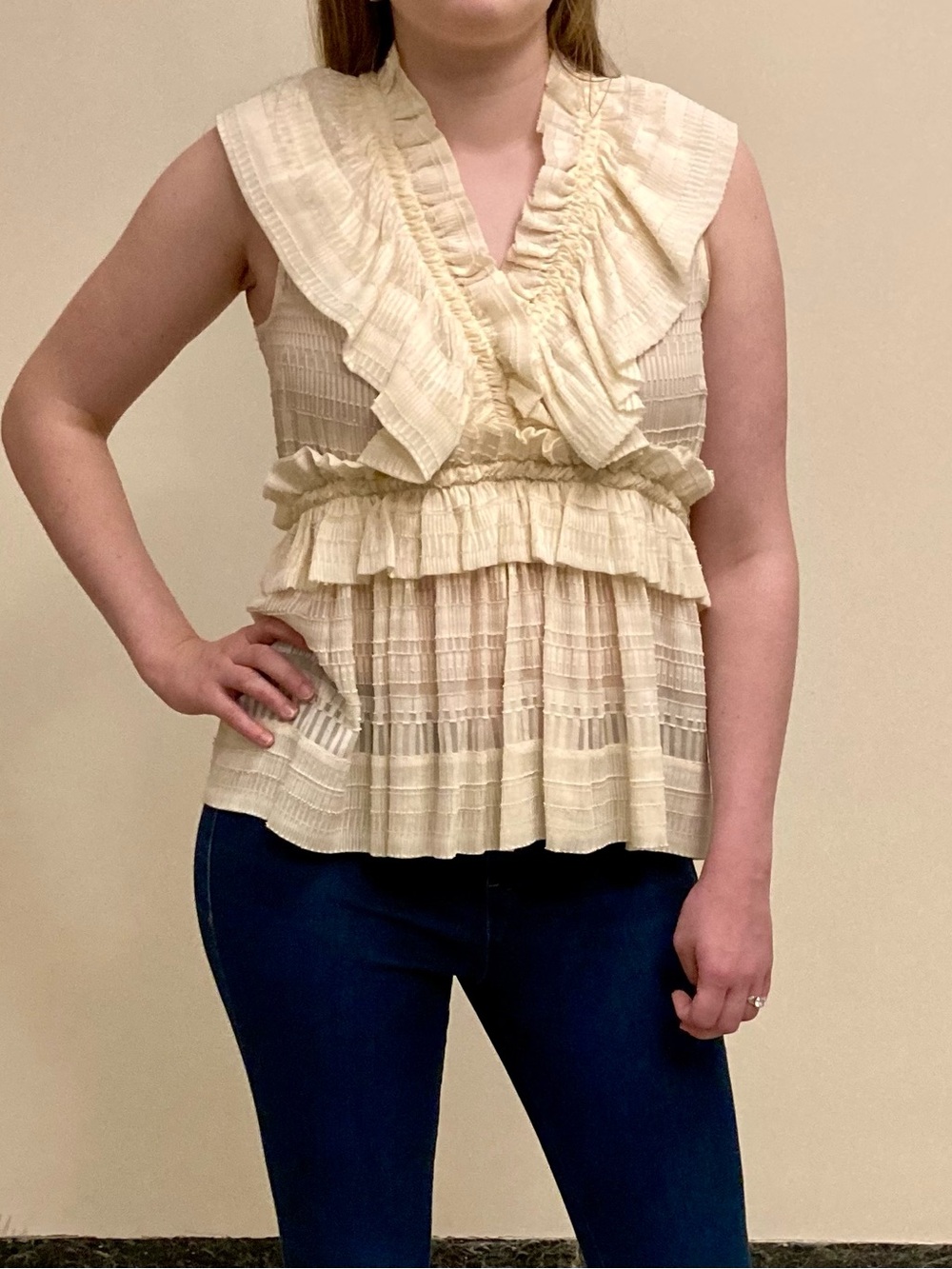 IRO Silk Ruffled Top - Picture 3 of 7